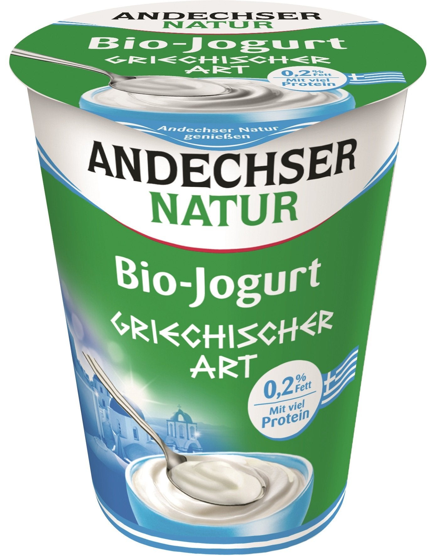 Andechser BIO Zsírszegény natúr görörg joghurt 0,2% fehérjével dúsított