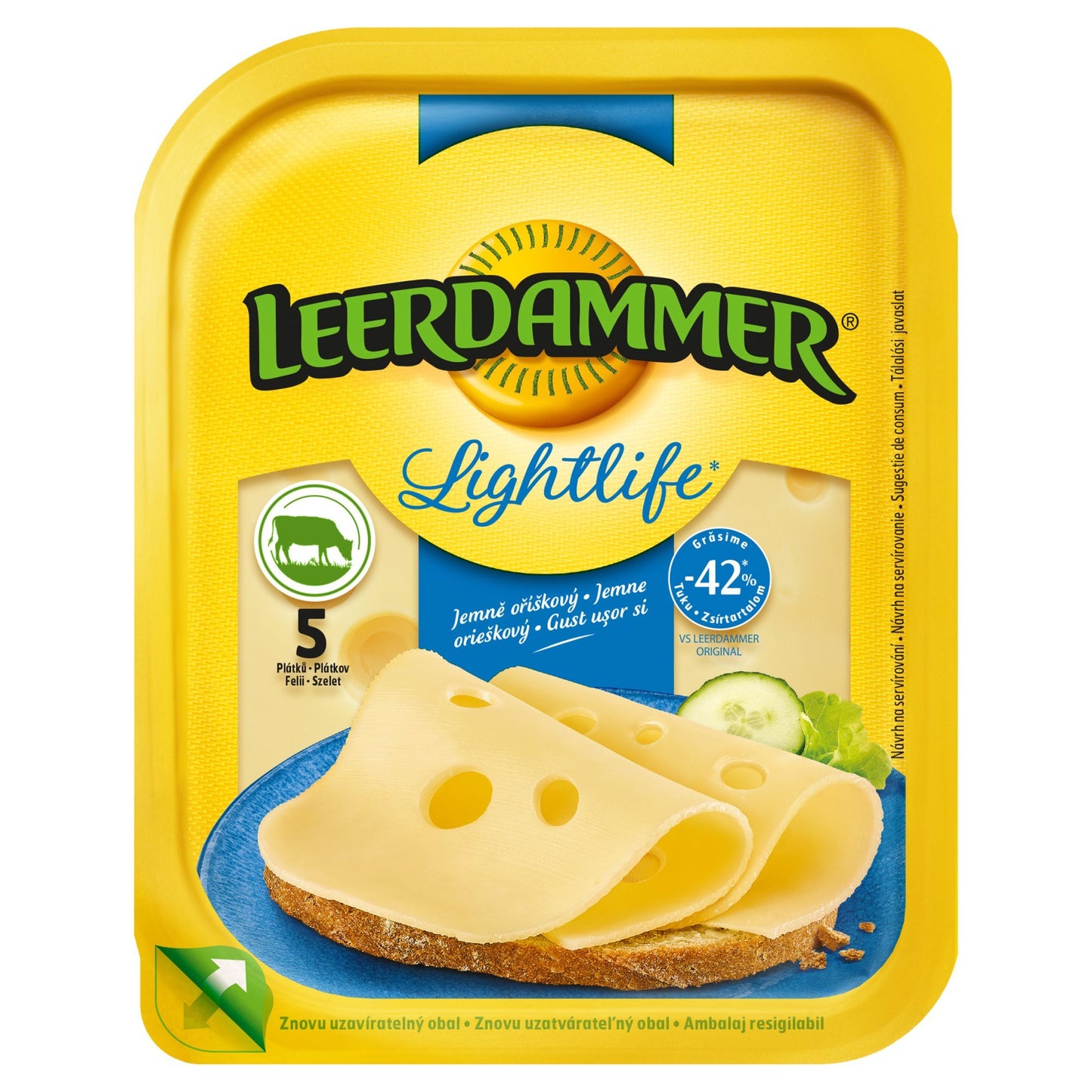 Leerdammer Lightlife Szeletelt sajt 30%