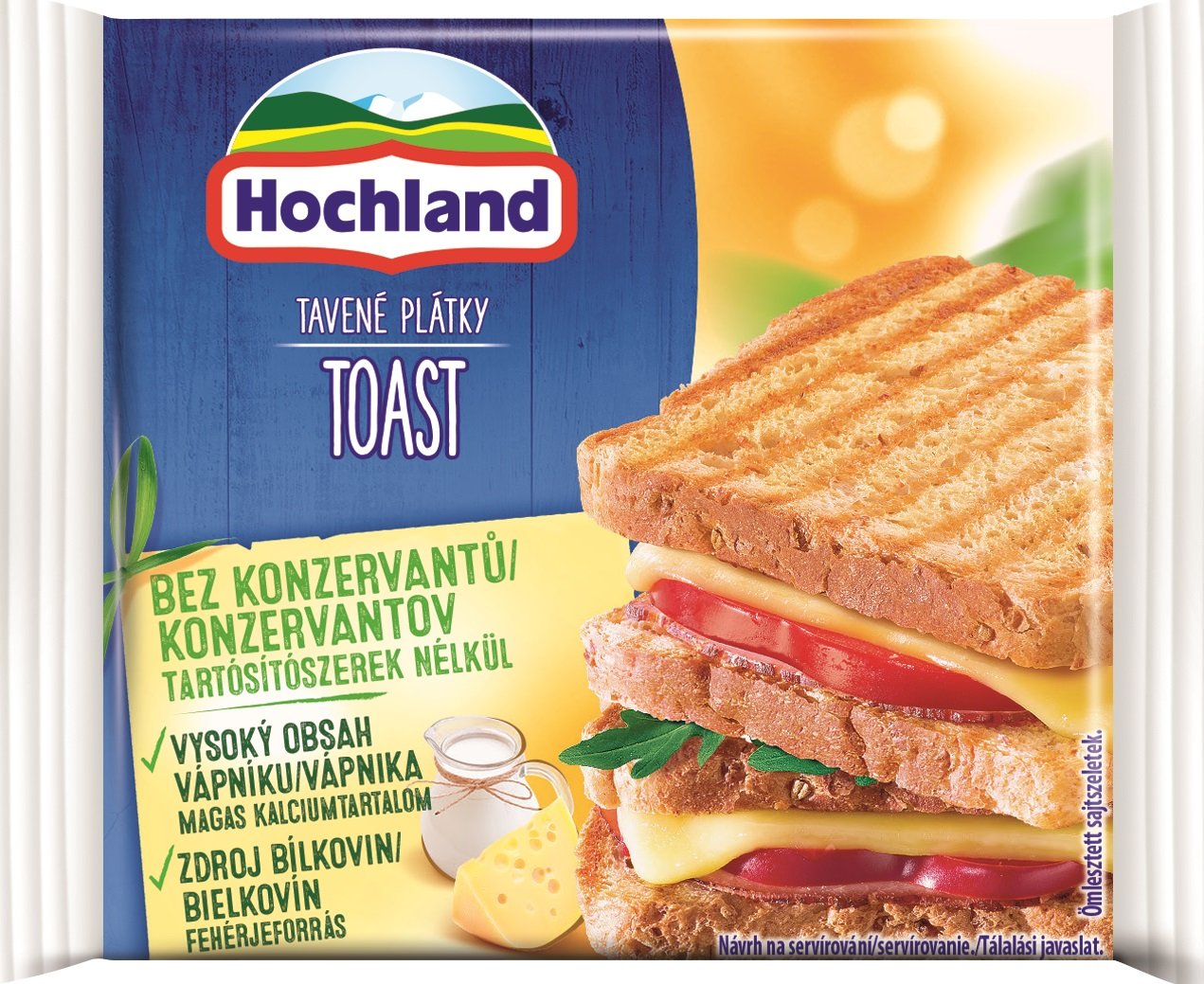 Hochland Szeletelt ömlesztett toast sajt