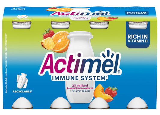 Actimel Multifruit zsírszegény, élőflórás joghurtital (8x100g)