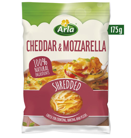 Arla Cheddar és Mozzarella, reszelt