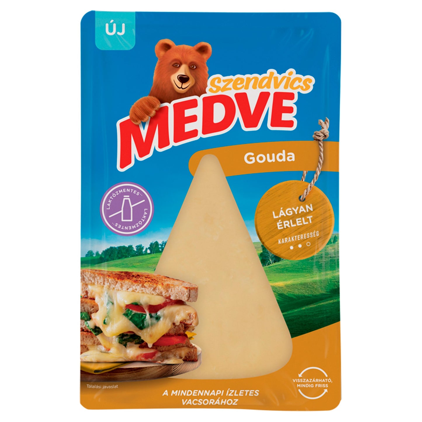 Medve Gouda szeletelt sajt